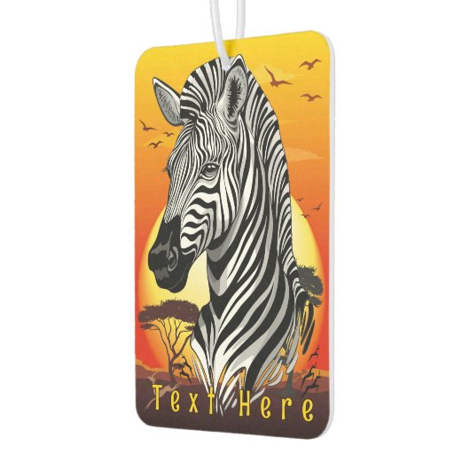 Zebra African Savanna Wild Animal Luchtverfrisser (Links)