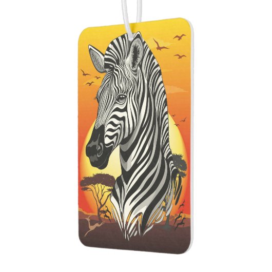 Zebra African Savanna Wild Animal Luchtverfrisser (Links)