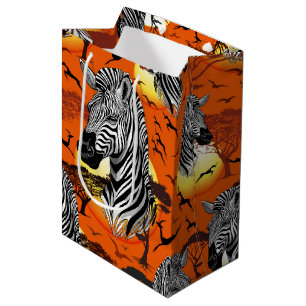 Zebra African Savanna Wild Animal Medium Cadeauzakje