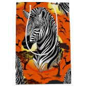 Zebra African Savanna Wild Animal Medium Cadeauzakje (Voorkant)