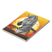 Zebra African Savanna Wild Animal Notitieblok (Linkerzijde)