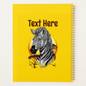 Zebra African Savanna Wild Animal Planner (Achterkant)