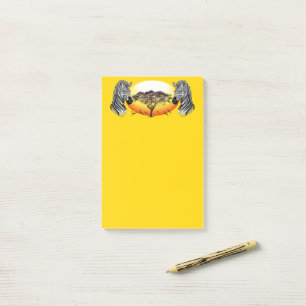 Zebra African Savanna Wild Animal Post-it® Notes