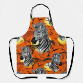 Zebra African Savanna Wild Animal Schort (Voorkant)