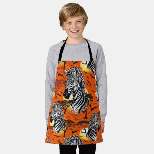 Zebra African Savanna Wild Animal Schort (Gedragen)