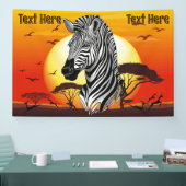 Zebra African Savanna Wild Animal Spandoek (Beurs)