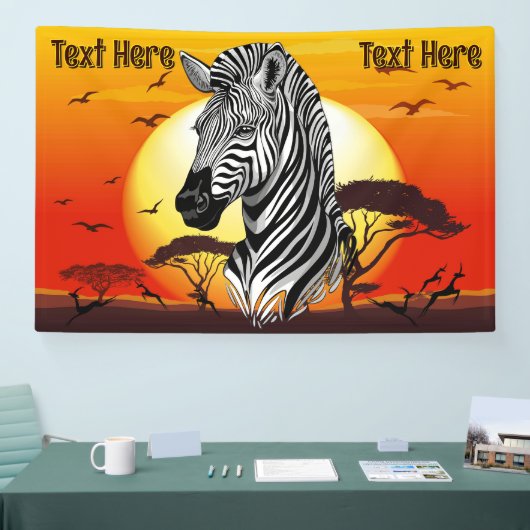 Zebra African Savanna Wild Animal Spandoek (Beurs)
