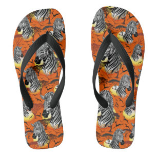 Zebra African Savanna Wild Animal Teenslippers