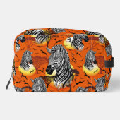 Zebra African Savanna Wild Animal Toilettasje (Achterkant)