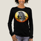 Zebra African Savanna Wild Animal Tri-Blend Shirt (Voorkant)