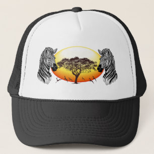 Zebra African Savanna Wild Animal Trucker Pet