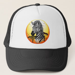 Zebra African Savanna Wild Animal Trucker Pet