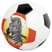 Zebra African Savanna Wild Animal Voetbal (Drie kwart)