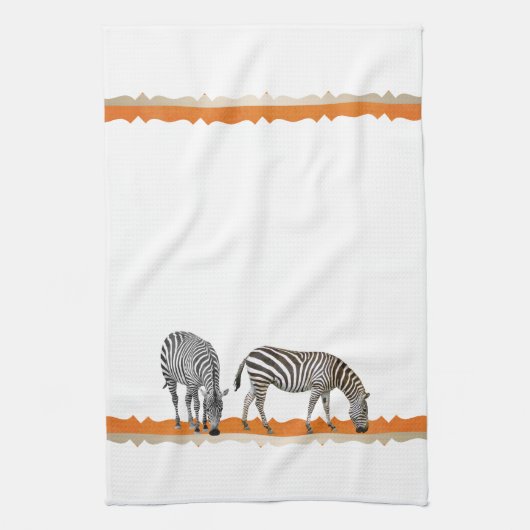 Zebra Afrika Afrikaanse keukenhanddoek voor theedo (Verticaal)