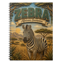 Zebra Afrikaanse Savanne POPCUT Notitieboek
