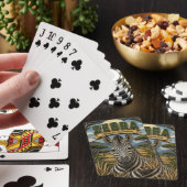Zebra Afrikaanse savanne POPCUT Pokerkaarten (Insitu)