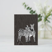 Zebra afspelen briefkaart (Staand voorkant)