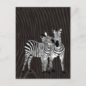Zebra afspelen briefkaart (Voorkant)