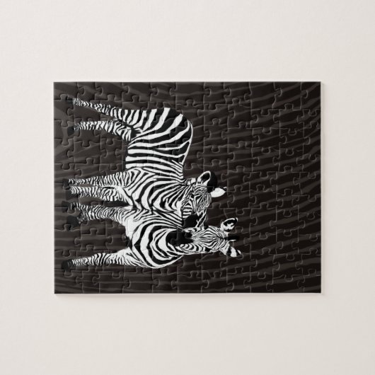 Zebra afspelen legpuzzel (Horizontaal)