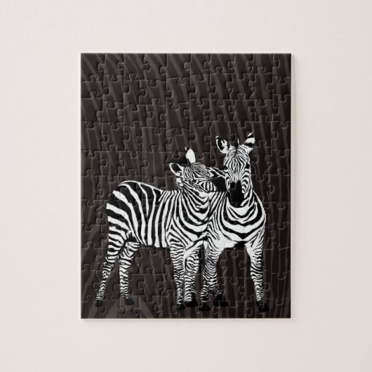 Zebra afspelen legpuzzel (Verticaal)