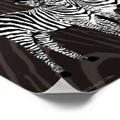 Zebra afspelen poster (Hoek)