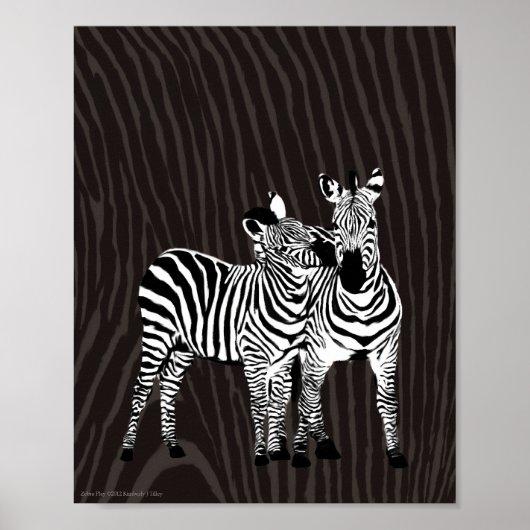 Zebra afspelen poster (Voorkant)