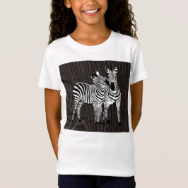 Zebra afspelen t-shirt