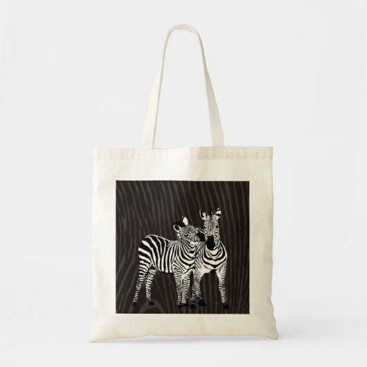 Zebra afspelen tote bag (Voorkant)