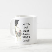 Zebra Afstuderen, hier kom ik Klassieke Mok, 11 oz Koffiemok (Voorkant links)