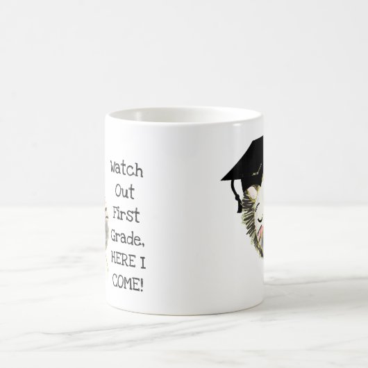 Zebra Afstuderen, hier kom ik Klassieke Mok, 11 oz Koffiemok (Center)