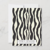 Zebra Afstuderen Kaart (Achterkant)