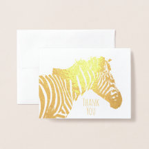 Zebra All Occasion Blank Gold