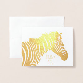 Zebra All Occasion Blank Gold Folie Kaarten