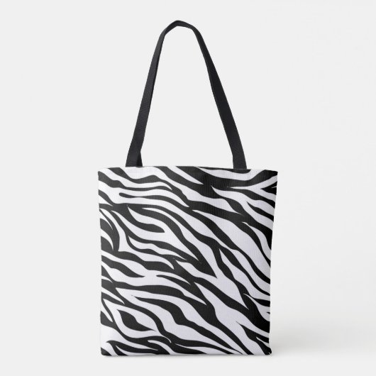 Zebra All-Over-Print Canvas tas (Achterkant)
