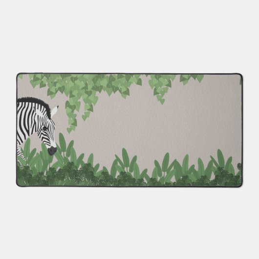 Zebra amongst Leaves Bureaumat (Voorkant)