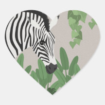 Zebra amongst Leaves
