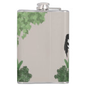 Zebra amongst Leaves Heupfles (Achterkant)