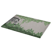 Zebra amongst Leaves Snijplank (Hoek)