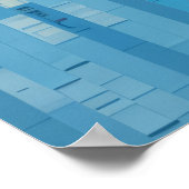 Zebra Animal Art Decor Verf Mozaïek Poster (Hoek)