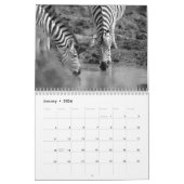 Zebra animal B/W Kalender (Jan 2026)