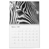 Zebra animal B/W Kalender (Feb 2027)