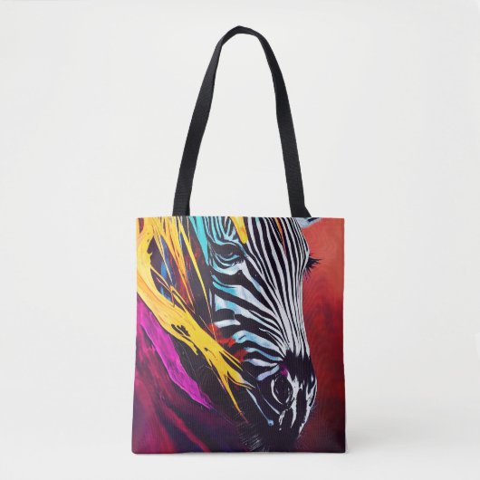 Zebra Animal Discovery Adventure Natuur Planet Tote Bag (Voorkant)