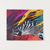 Zebra Animal Discovery Adventure Natuur Planet Wandkleed (Voorkant (horizontaal))