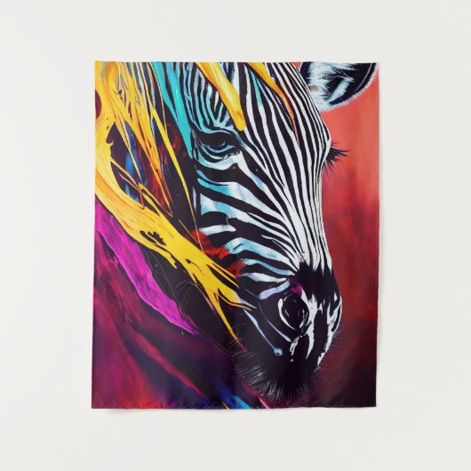 Zebra Animal Discovery Adventure Natuur Planet Wandkleed (Voorkant)