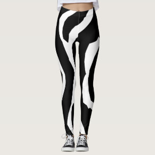 Zebra Animal Pattern#3 Designer Tights Legging
