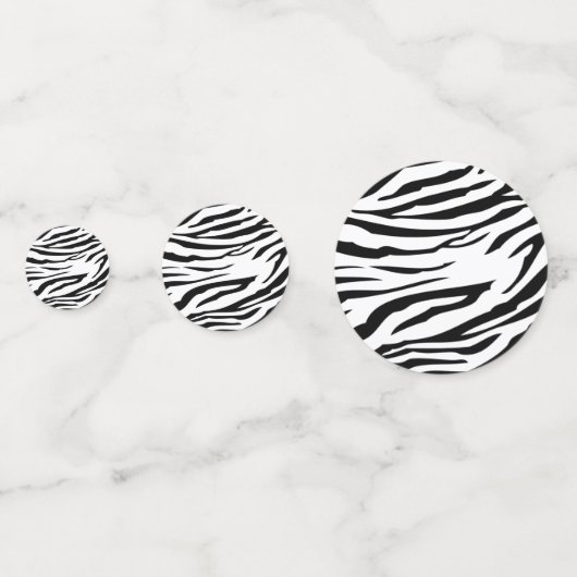 Zebra Animal Pattern Modern Confetti (Voorkanten)
