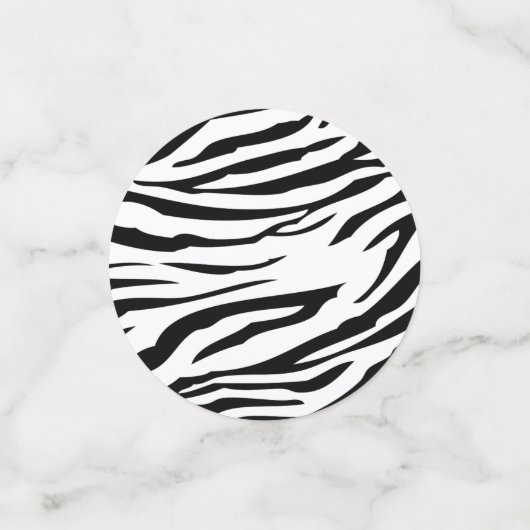 Zebra Animal Pattern Modern Confetti (Kleine voorkant)