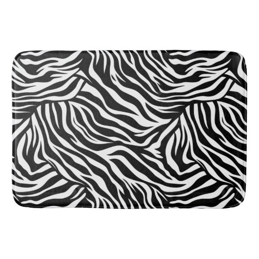 Zebra Animal Print Badmat (Voorkant)
