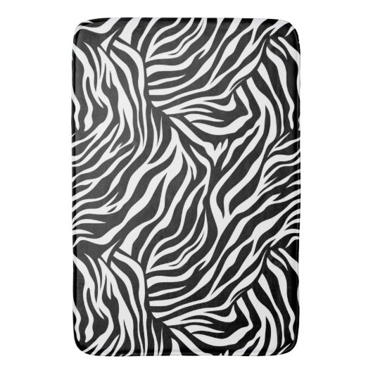Zebra Animal Print Badmat (Voorkant Verticaal)