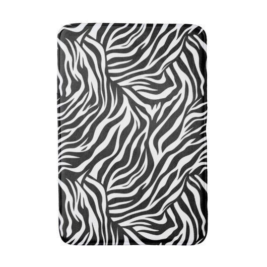 Zebra Animal Print Badmat (Voorkant Verticaal)